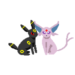 Espeon And Umbreon In Love